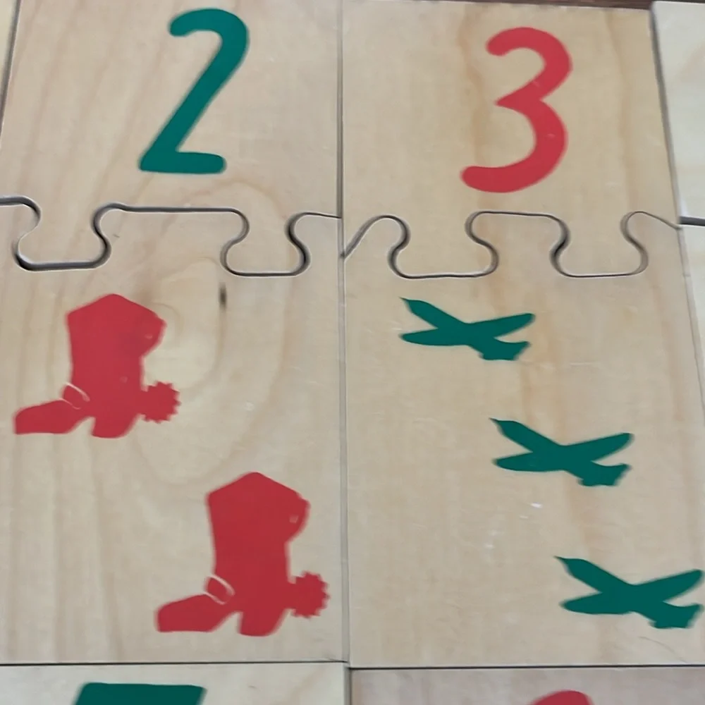 Cutest Handcrafted Wood Puzzle That Teaches Numbers
